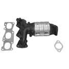 2012 Hyundai Veracruz Catalytic Converter w/ Exhaust Manifold 1