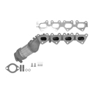 2009 Hyundai Genesis Catalytic Converter w/ Exhaust Manifold 1