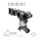 2014 Kia Sorento Catalytic Converter w/ Exhaust Manifold 1
