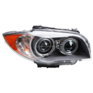 2008 Bmw 128i Headlight Assembly 1