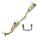 BuyAutoParts 45-600615W Catalytic Converter EPA Approved and o2 Sensor 1