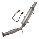 2009 Volkswagen Rabbit Catalytic Converter EPA Approved and o2 Sensor 1