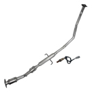 BuyAutoParts 45-600925W Catalytic Converter EPA Approved and o2 Sensor 1