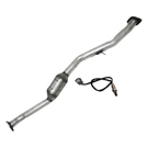 BuyAutoParts 45-600955W Catalytic Converter EPA Approved and o2 Sensor 1