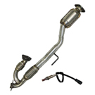 BuyAutoParts 45-601185W Catalytic Converter EPA Approved and o2 Sensor 1