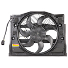 2000 Bmw 323 Cooling Fan Assembly 1