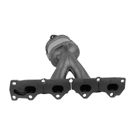 2007 Saturn Aura Catalytic Converter w/ Exhaust Manifold 1