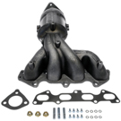 2002 Kia Rio Catalytic Converter w/ Exhaust Manifold 2