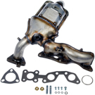 2000 Mercury Villager Catalytic Converter w/ Exhaust Manifold 3