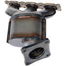 2012 Volvo S80 Catalytic Converter w/ Exhaust Manifold 1