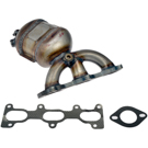 2009 Hyundai Santa Fe Catalytic Converter w/ Exhaust Manifold 4