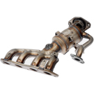 2021 Toyota Prius AWD-e Catalytic Converter w/ Exhaust Manifold 1