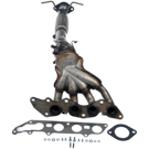 2012 Mazda 3 Catalytic Converter w/ Exhaust Manifold 3