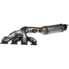 2007 Bmw 750i Catalytic Converter w/ Exhaust Manifold 2