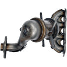 2014 Mazda 2 Catalytic Converter w/ Exhaust Manifold 4