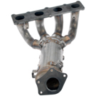 2013 Dodge Dart Catalytic Converter w/ Exhaust Manifold 3