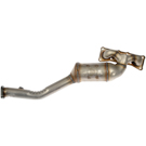 2007 Bmw X5 Catalytic Converter w/ Exhaust Manifold 3