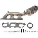 2012 Hyundai Genesis Catalytic Converter w/ Exhaust Manifold 4
