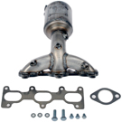 2004 Hyundai Santa Fe Catalytic Converter w/ Exhaust Manifold 3