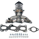 2012 Hyundai Veracruz Catalytic Converter w/ Exhaust Manifold 3