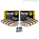 Duralo 141-1825 Brake Pad Kit - Front and Rear 1