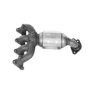 2007 Kia Rio5 Catalytic Converter w/ Exhaust Manifold 3