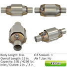 2001 Subaru Impreza Catalytic Converter CARB Approved 1