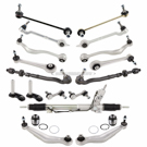 2000 Bmw 528 Steering Rack and Control Arm Kit 1
