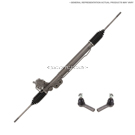 2000 Lexus LS400 Rack and Pinion and Outer Tie Rod Kit 1