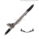 2003 Lincoln Aviator Rack and Pinion and Outer Tie Rod Kit 1