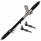 2003 Audi A4 Rack and Pinion and Outer Tie Rod Kit 1