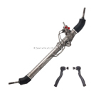 2002 Lexus LX470 Rack and Pinion and Outer Tie Rod Kit 1
