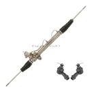2003 Hyundai Santa Fe Rack and Pinion and Outer Tie Rod Kit 1
