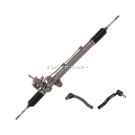 2009 Honda Pilot Rack and Pinion and Outer Tie Rod Kit 1