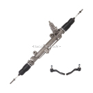2007 Mercedes Benz C230 Rack and Pinion and Outer Tie Rod Kit 1