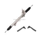 2008 Toyota Sequoia Rack and Pinion and Outer Tie Rod Kit 1