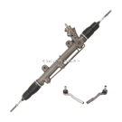 2007 Mercedes Benz E320 Rack and Pinion and Outer Tie Rod Kit 1