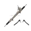 BuyAutoParts 89-21111W9 Rack and Pinion and Outer Tie Rod Kit 1