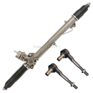 2004 Audi S4 Rack and Pinion and Outer Tie Rod Kit 1