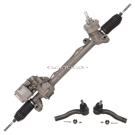 2011 Lincoln MKZ Rack and Pinion and Outer Tie Rod Kit 1