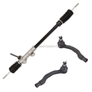 2000 Honda Civic Rack and Pinion and Outer Tie Rod Kit 1
