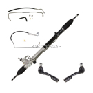 2002 Toyota Tundra Rack and Pinion with Tie Rods and PS Hose Kit 1