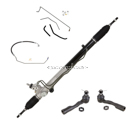 BuyAutoParts 89-80002K22 Rack and Pinion with Tie Rods and PS Hose Kit 1