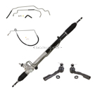 2004 Toyota Sequoia Rack and Pinion with Tie Rods and PS Hose Kit 1