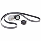 2009 Dodge Ram Trucks Serpentine Belt and Tensioner Kit 1