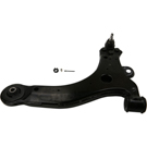 1999 Buick Regal Suspension Control Arm and Ball Joint Assembly 2
