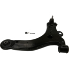2000 Oldsmobile Silhouette Suspension Control Arm and Ball Joint Assembly 2