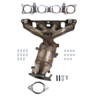 2017 Nissan Rogue Sport Catalytic Converter w/ Exhaust Manifold 1