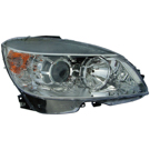 2010 Mercedes Benz C300 Headlight Assembly Pair 3