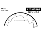 1973 Ford Pinto Brake Shoe Set 2